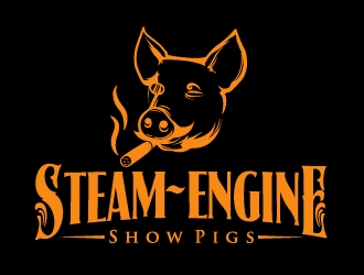 Steam-Engine Show Pigs logo design by AamirKhan