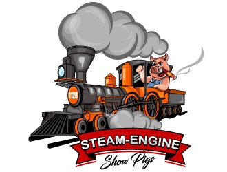 Steam-Engine Show Pigs logo design by Suvendu