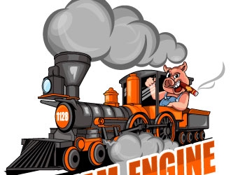 Steam-Engine Show Pigs logo design by Suvendu