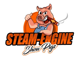 Steam-Engine Show Pigs logo design by Suvendu