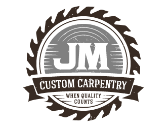 JM Custom Carpentry logo design by akilis13