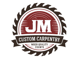 JM Custom Carpentry logo design by akilis13