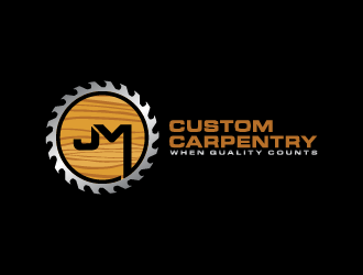 JM Custom Carpentry logo design by Andri