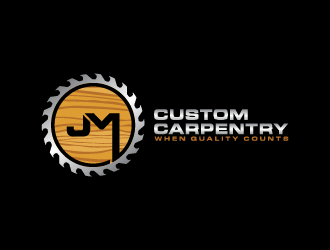 JM Custom Carpentry logo design by Andri