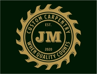 JM Custom Carpentry logo design by Alfatih05