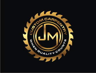 JM Custom Carpentry logo design by Sheilla