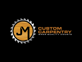 JM Custom Carpentry logo design by Andri
