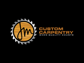 JM Custom Carpentry logo design by Andri