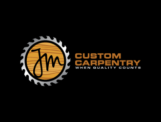 JM Custom Carpentry logo design by Andri