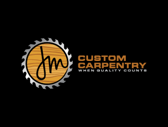 JM Custom Carpentry logo design by Andri