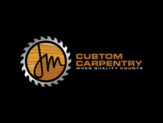 JM Custom Carpentry logo design by Andri