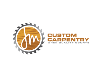 JM Custom Carpentry logo design by Andri