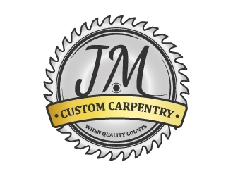 JM Custom Carpentry logo design by kakikukeju