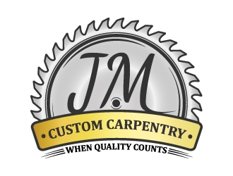 JM Custom Carpentry logo design by kakikukeju
