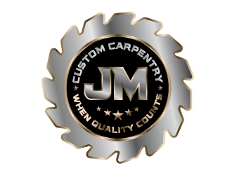 JM Custom Carpentry logo design by logographix