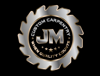 JM Custom Carpentry logo design by logographix