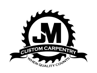JM Custom Carpentry logo design by daywalker