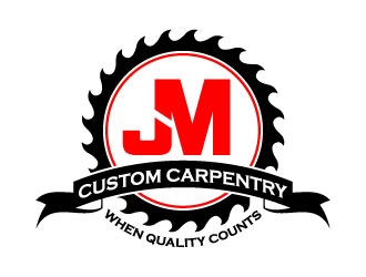 JM Custom Carpentry logo design by daywalker