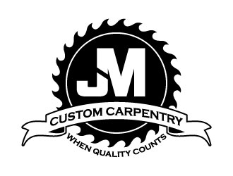 JM Custom Carpentry logo design by daywalker
