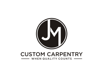 JM Custom Carpentry logo design by Barkah
