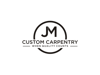 JM Custom Carpentry logo design by Barkah
