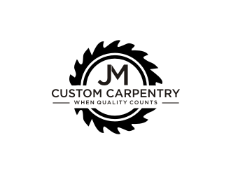 JM Custom Carpentry logo design by Barkah