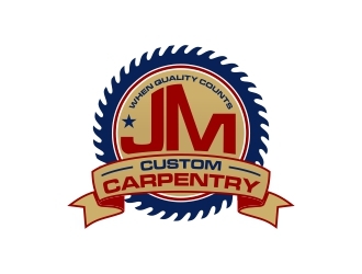 JM Custom Carpentry logo design by lj.creative
