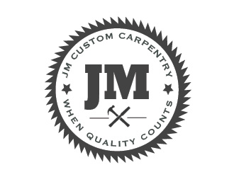 JM Custom Carpentry logo design by Rachel
