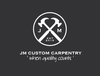 JM Custom Carpentry logo design by Rachel