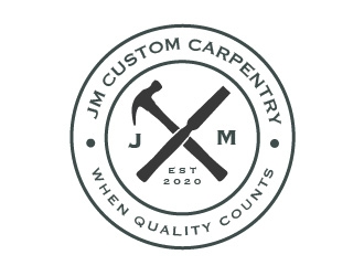 JM Custom Carpentry logo design by Rachel