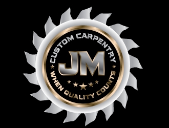 JM Custom Carpentry logo design by logographix
