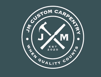 JM Custom Carpentry logo design by Rachel