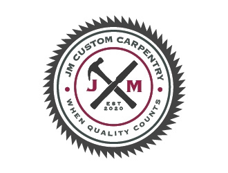 JM Custom Carpentry logo design by Rachel