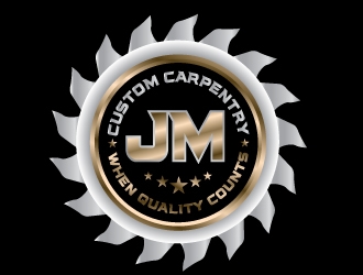 JM Custom Carpentry logo design by logographix