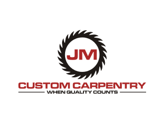 JM Custom Carpentry logo design by rief