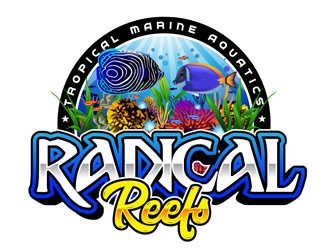 Radical Reefs  logo design by DreamLogoDesign
