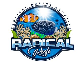 Radical Reefs  logo design by DreamLogoDesign