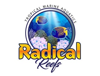 Radical Reefs  logo design by DreamLogoDesign