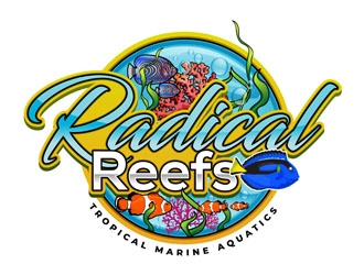 Radical Reefs  logo design by DreamLogoDesign