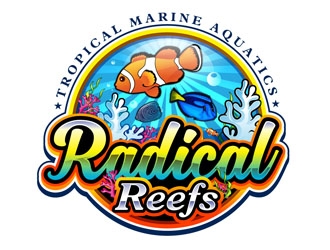 Radical Reefs  logo design by DreamLogoDesign