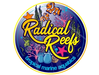 Radical Reefs  logo design by dasigns