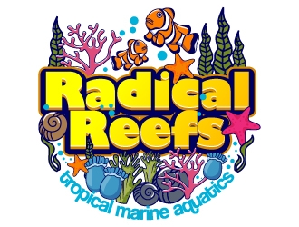 Radical Reefs  logo design by dasigns