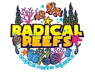 Radical Reefs  logo design by dasigns