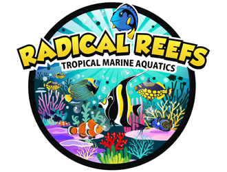 Radical Reefs  logo design by coco