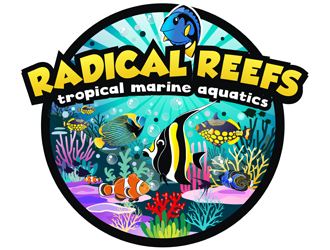 Radical Reefs  logo design by coco