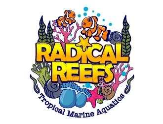 Radical Reefs  logo design by dasigns