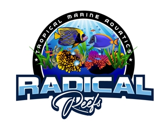 Radical Reefs  logo design by DreamLogoDesign