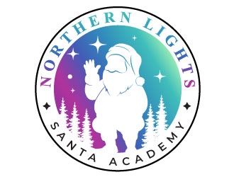 Northern Lights Santa Academy logo design by MonkDesign