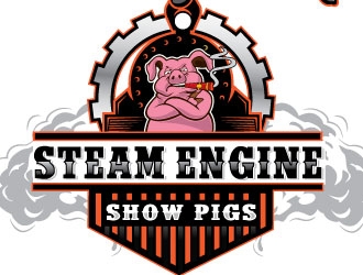 Steam-Engine Show Pigs logo design by Conception