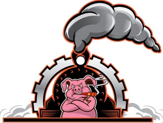 Steam-Engine Show Pigs logo design by Conception